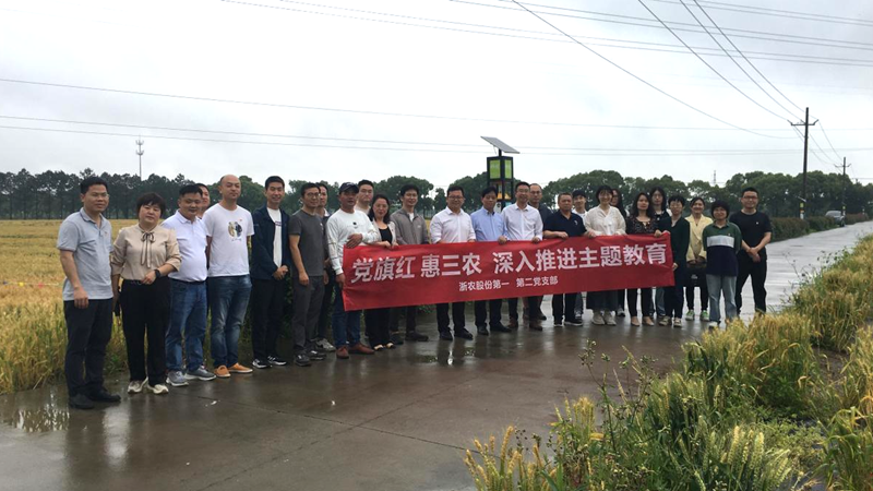 浙農股份第一、二黨支部與省植保農藥站黨支部開展主題教育聯學共建活動